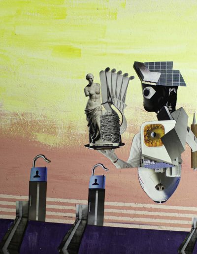 Autoporträt - Analog Collage von Dima Dobrovolskij / 2021