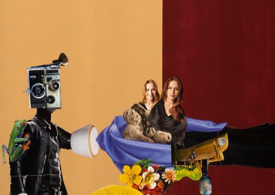 Double Plus - Collage aus Serie "Perspektiven runden Winkel" von Dima Dobrovolskij