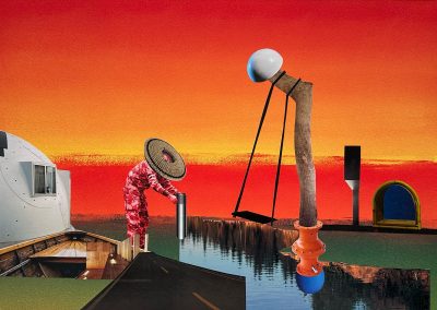 Collage von Dima Dobrovolskij / Entwurf / 50 x 35 cm aus der Serie "Folgen des Patriarchats"