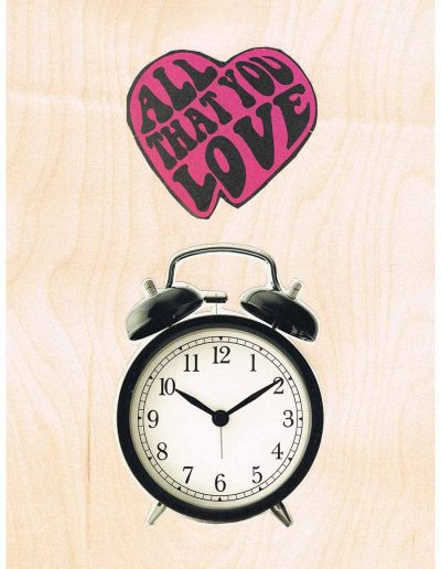 Alll that you Love - 100 Vorurteile - Collage, A4 Holz - Lackiert - von Dima Dobrovolskij