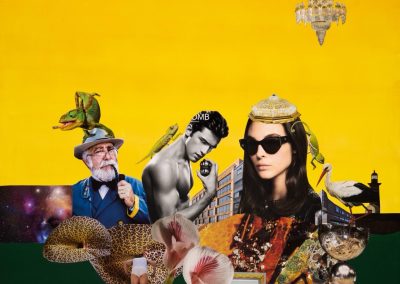 Chameleon democracy - Collage aus Serie "Perspektiven runden Winkel" von Dima Dobrovolskij