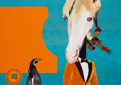 Neckcolor - Collage aus Serie "Perspektiven runden Winkel" von Dima Dobrovolskij