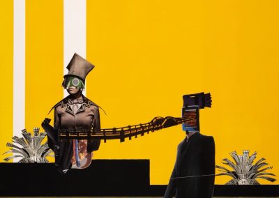 Offal equilibrium - Collage aus Serie "Perspektiven runden Winkel" von Dima Dobrovolskij