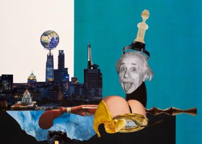 einstein curvature - Collage aus Serie "Perspektiven runden Winkel" von Dima Dobrovolskij