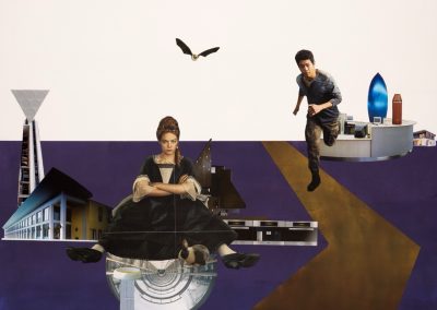 infinite depth - Collage aus Serie "Perspektiven runden Winkel" von Dima Dobrovolskij