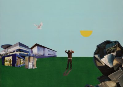 shadow blind - Collage aus Serie "Perspektiven runden Winkel" von Dima Dobrovolskij