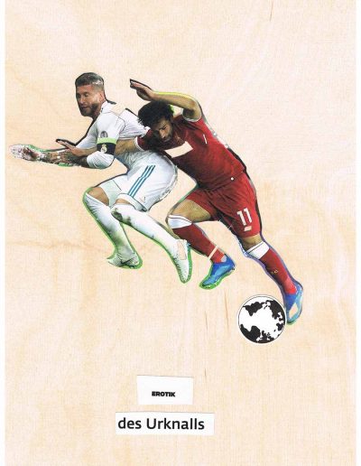 Erotik des Urknalls - 100 Vorurteile - Collage, A4 Holz - Lackiert - von Dima Dobrovolskij