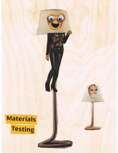 Material Testings - 100 Vorurteile - Collage, A4 Holz - Lackiert - von Dima Dobrovolskij