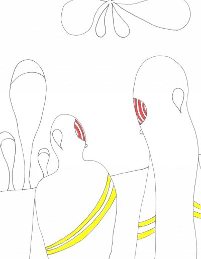 7 - Zeichnung - Kommunikation vom Dima Dobrovolskij - A4 - 2020