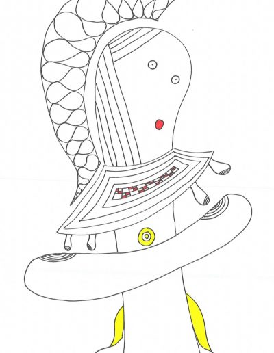 9 - Zeichnung - Kommunikation vom Dima Dobrovolskij - A4 - 2020