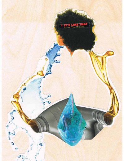 ist Like that - 100 Vorurteile - Collage, A4 Holz - Lackiert - von Dima Dobrovolskij