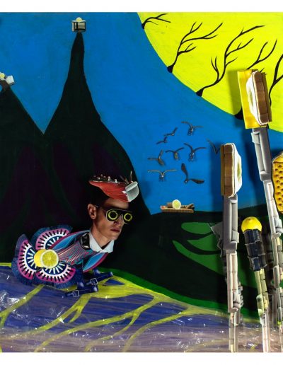 sour and tid - Handcut Collage von Dima Dobrovolskij