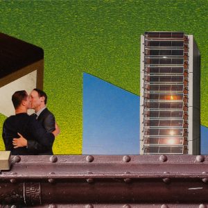 Originalcollage „Office Lighting“ in Vorderansicht von Dima Dobrovolskij